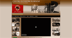 Desktop Screenshot of ecuestreelrocio.com